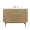 James Martin Vanities Laurent 48in Single Vanity, Light Natural Oak w/ 3 CM Ethereal Noctis Top 545-V48-LNO-3ENC - alternate 1